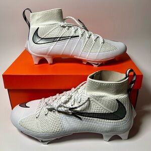 Nike Vapor Edge 360 Untouchable Football Cleats White Chrome FQ0235-102 Men Size